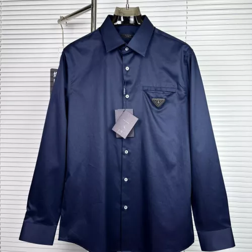 Prada Shirts Long Sleeved For Men #1295477 $88.00 USD, Wholesale Replica Prada Shirts