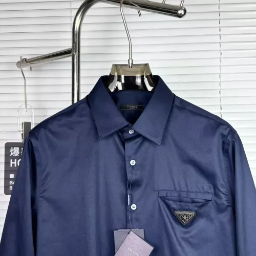 Replica Prada Shirts Long Sleeved For Men #1295477 $88.00 USD for Wholesale