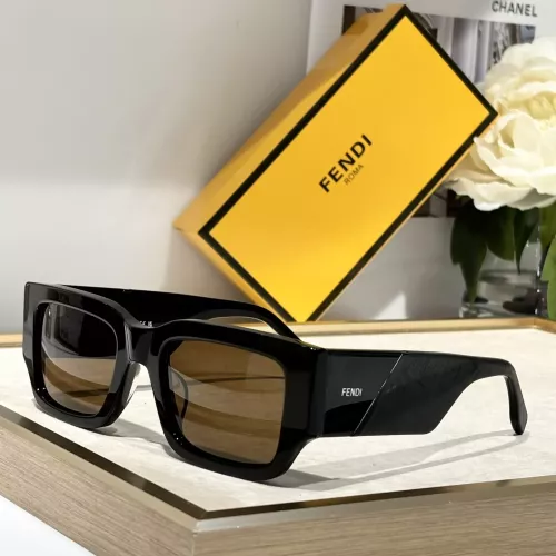 Fendi AAA Quality Sunglasses #1295786 $64.00 USD, Wholesale Replica Fendi AAA Quality Sunglasses