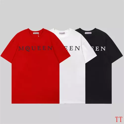 Replica Alexander McQueen T-shirts Short Sleeved For Unisex #1295803 $29.00 USD for Wholesale