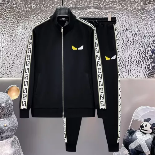 Fendi Tracksuits Long Sleeved For Men #1296437 $92.00 USD, Wholesale Replica Fendi Tracksuits