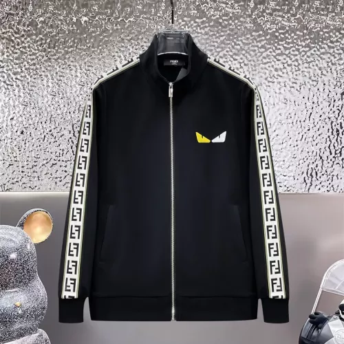 Replica Fendi Tracksuits Long Sleeved For Men #1296437 $92.00 USD for Wholesale