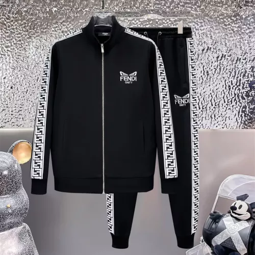 Fendi Tracksuits Long Sleeved For Men #1296439 $92.00 USD, Wholesale Replica Fendi Tracksuits