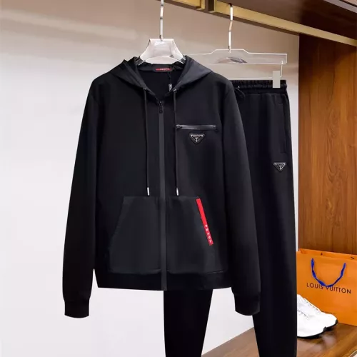 Prada Tracksuits Long Sleeved For Men #1296449 $96.00 USD, Wholesale Replica Prada Tracksuits