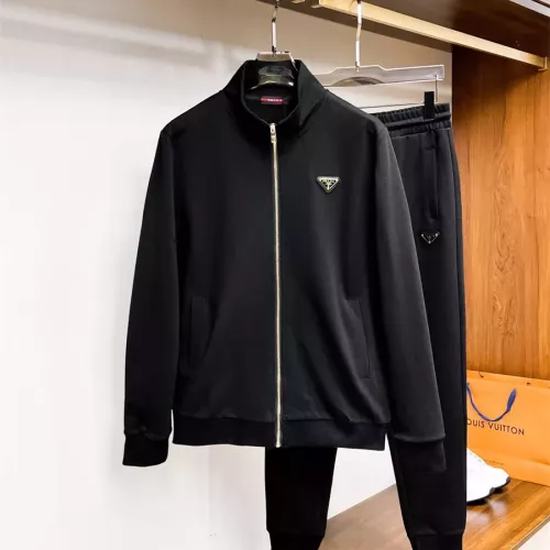 Prada Tracksuits Long Sleeved For Men #1296451 $92.00 USD, Wholesale Replica Prada Tracksuits