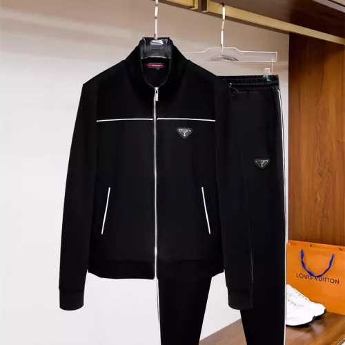 Prada Tracksuits Long Sleeved For Men #1296453 $92.00 USD, Wholesale Replica Prada Tracksuits