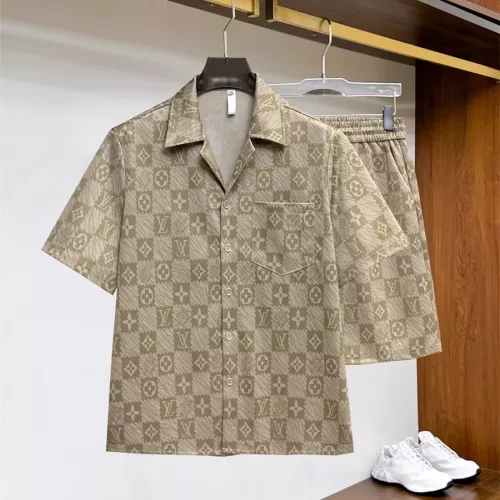 Louis Vuitton LV Tracksuits Short Sleeved For Men #1296542 $82.00 USD, Wholesale Replica Louis Vuitton LV Tracksuits