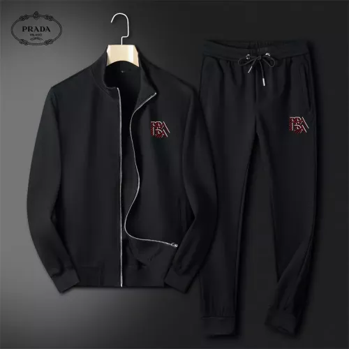 Prada Tracksuits Long Sleeved For Men #1297151 $80.00 USD, Wholesale Replica Prada Tracksuits