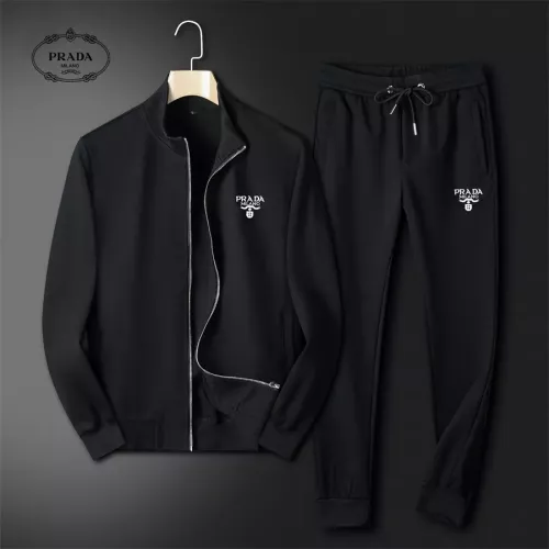 Prada Tracksuits Long Sleeved For Men #1297166 $80.00 USD, Wholesale Replica Prada Tracksuits