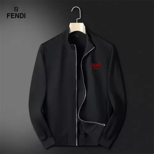 Replica Fendi Tracksuits Long Sleeved For Men #1297180 $80.00 USD for Wholesale