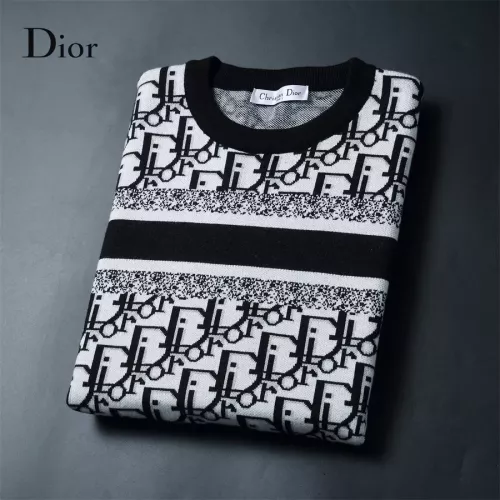 Replica Christian Dior Sweaters Long Sleeved For Men #1297225 $52.00 USD for Wholesale