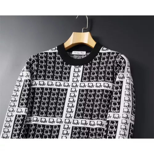 Replica Christian Dior Sweaters Long Sleeved For Men #1297228 $52.00 USD for Wholesale