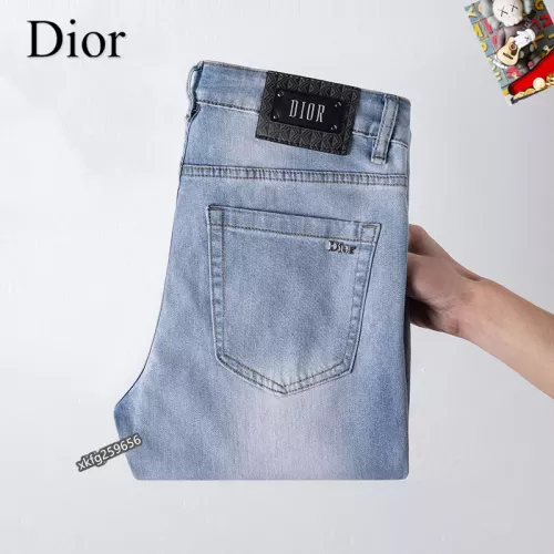 Replica Christian Dior Jeans For Men #1297848 $48.00 USD for Wholesale