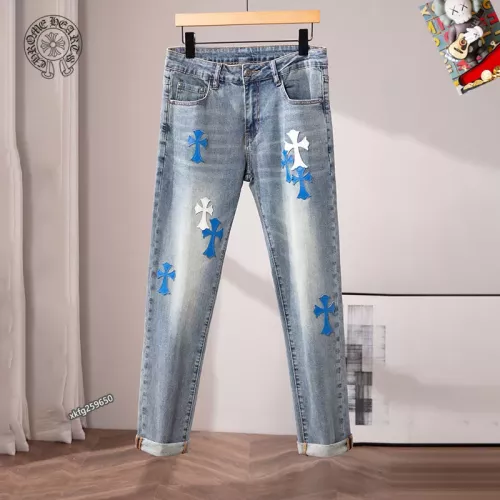 Replica Chrome Hearts Jeans For Men #1297872 $48.00 USD for Wholesale