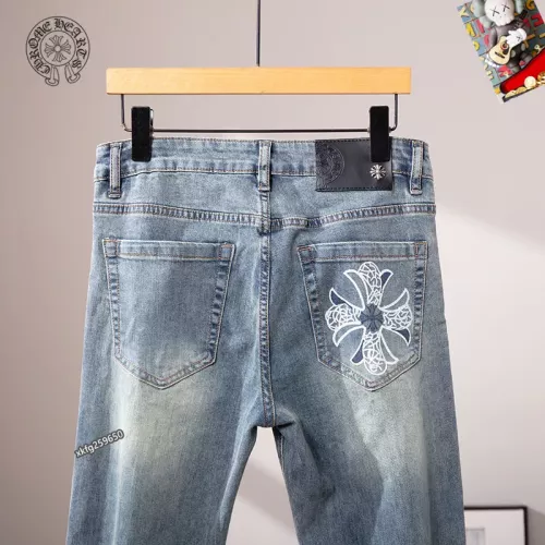 Replica Chrome Hearts Jeans For Men #1297872 $48.00 USD for Wholesale