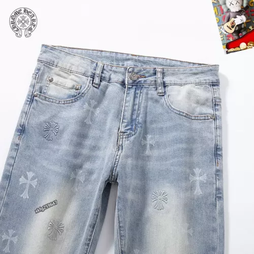 Replica Chrome Hearts Jeans For Men #1297876 $48.00 USD for Wholesale