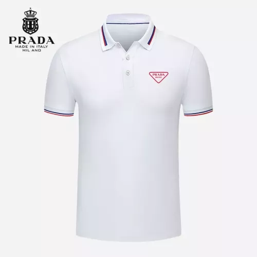 Prada T-Shirts Short Sleeved For Men #1297882 $29.00 USD, Wholesale Replica Prada T-Shirts