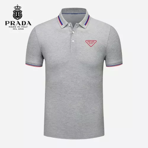 Prada T-Shirts Short Sleeved For Men #1297883 $29.00 USD, Wholesale Replica Prada T-Shirts