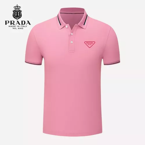 Prada T-Shirts Short Sleeved For Men #1297884 $29.00 USD, Wholesale Replica Prada T-Shirts