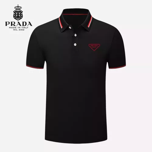 Prada T-Shirts Short Sleeved For Men #1297886 $29.00 USD, Wholesale Replica Prada T-Shirts