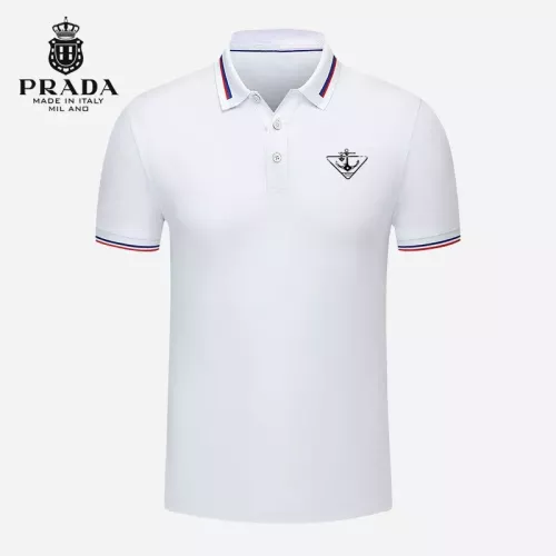 Prada T-Shirts Short Sleeved For Men #1297931 $29.00 USD, Wholesale Replica Prada T-Shirts