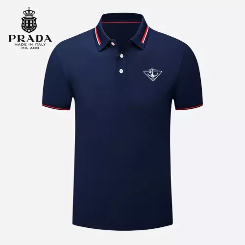 Prada T-Shirts Short Sleeved For Men #1297933 $29.00 USD, Wholesale Replica Prada T-Shirts