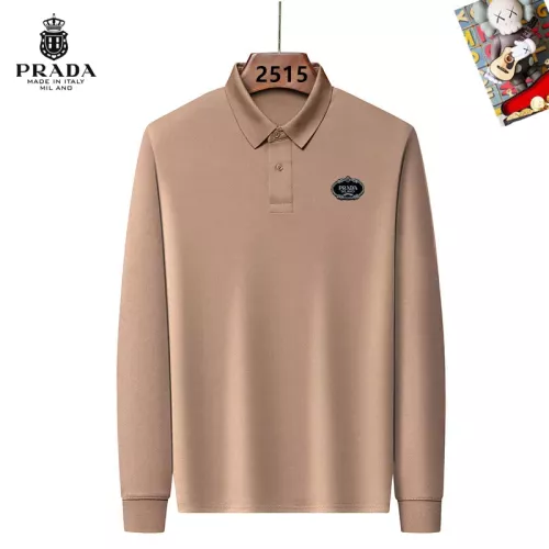 Prada T-Shirts Long Sleeved For Men #1298017 $40.00 USD, Wholesale Replica Prada T-Shirts