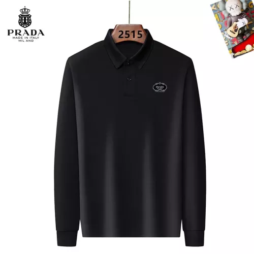 Prada T-Shirts Long Sleeved For Men #1298019 $40.00 USD, Wholesale Replica Prada T-Shirts