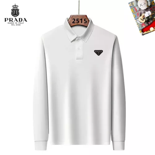 Prada T-Shirts Long Sleeved For Men #1298025 $40.00 USD, Wholesale Replica Prada T-Shirts