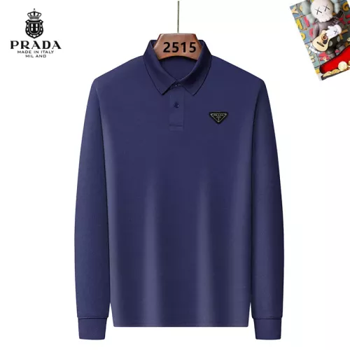 Prada T-Shirts Long Sleeved For Men #1298027 $40.00 USD, Wholesale Replica Prada T-Shirts