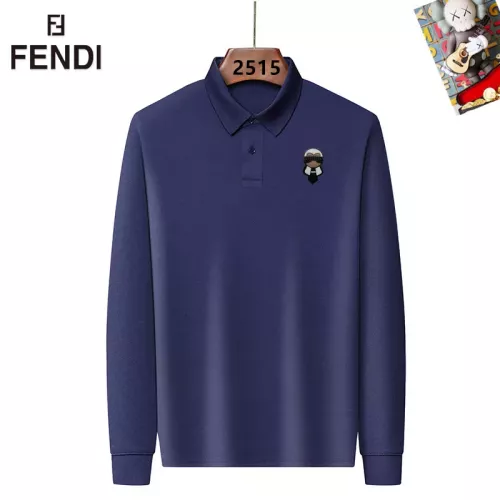 Fendi T-Shirts Long Sleeved For Men #1298046 $40.00 USD, Wholesale Replica Fendi T-Shirts