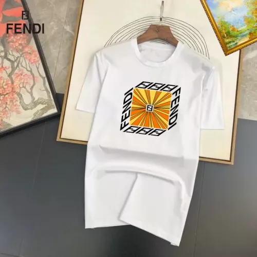 Fendi T-Shirts Short Sleeved For Unisex #1298190 $25.00 USD, Wholesale Replica Fendi T-Shirts