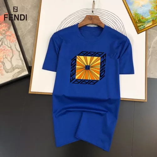 Fendi T-Shirts Short Sleeved For Unisex #1298192 $25.00 USD, Wholesale Replica Fendi T-Shirts