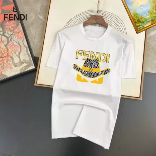 Fendi T-Shirts Short Sleeved For Unisex #1298196 $25.00 USD, Wholesale Replica Fendi T-Shirts