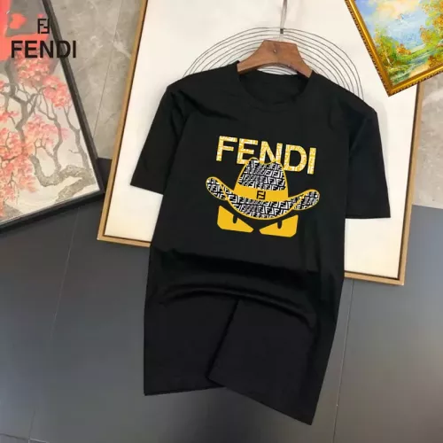 Fendi T-Shirts Short Sleeved For Unisex #1298197 $25.00 USD, Wholesale Replica Fendi T-Shirts