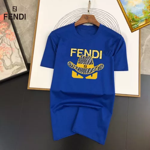 Fendi T-Shirts Short Sleeved For Unisex #1298198 $25.00 USD, Wholesale Replica Fendi T-Shirts