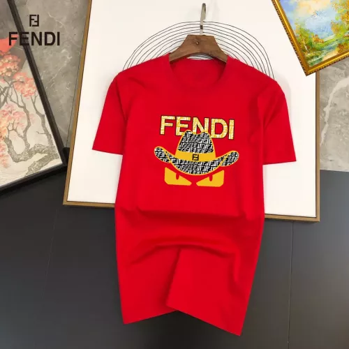 Fendi T-Shirts Short Sleeved For Unisex #1298199 $25.00 USD, Wholesale Replica Fendi T-Shirts