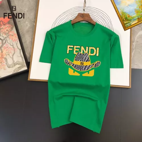 Fendi T-Shirts Short Sleeved For Unisex #1298200 $25.00 USD, Wholesale Replica Fendi T-Shirts