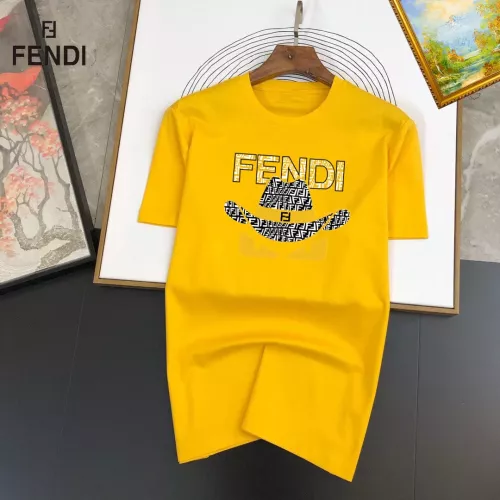 Fendi T-Shirts Short Sleeved For Unisex #1298201 $25.00 USD, Wholesale Replica Fendi T-Shirts