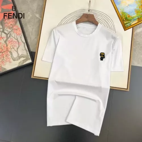 Fendi T-Shirts Short Sleeved For Unisex #1298250 $25.00 USD, Wholesale Replica Fendi T-Shirts