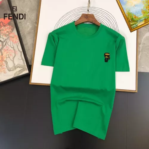 Fendi T-Shirts Short Sleeved For Unisex #1298253 $25.00 USD, Wholesale Replica Fendi T-Shirts