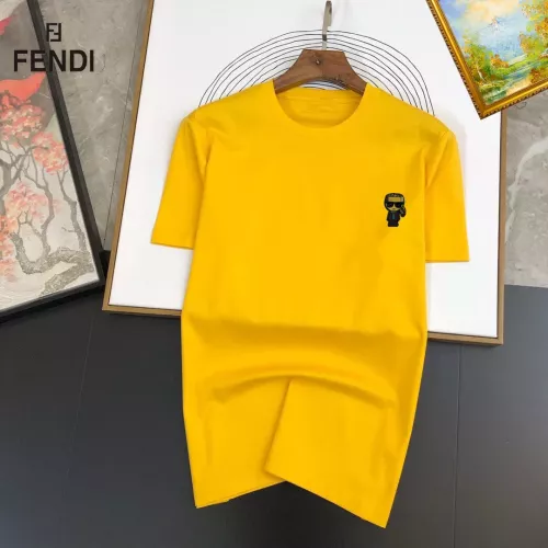 Fendi T-Shirts Short Sleeved For Unisex #1298255 $25.00 USD, Wholesale Replica Fendi T-Shirts