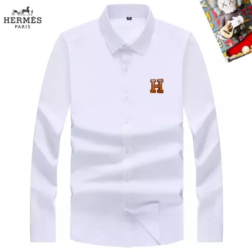 Hermes Shirts Long Sleeved For Men #1298298 $40.00 USD, Wholesale Replica Hermes Shirts