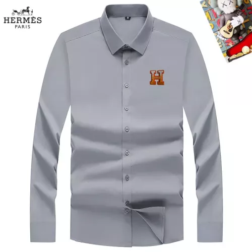 Hermes Shirts Long Sleeved For Men #1298301 $40.00 USD, Wholesale Replica Hermes Shirts