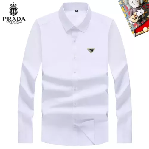 Prada Shirts Long Sleeved For Men #1298310 $40.00 USD, Wholesale Replica Prada Shirts