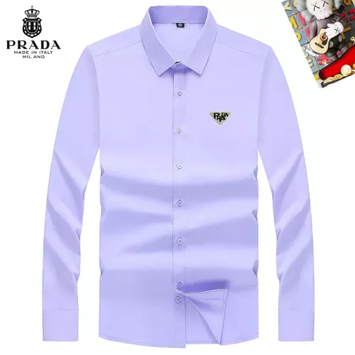 Prada Shirts Long Sleeved For Men #1298311 $40.00 USD, Wholesale Replica Prada Shirts