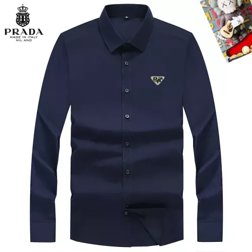 Prada Shirts Long Sleeved For Men #1298314 $40.00 USD, Wholesale Replica Prada Shirts