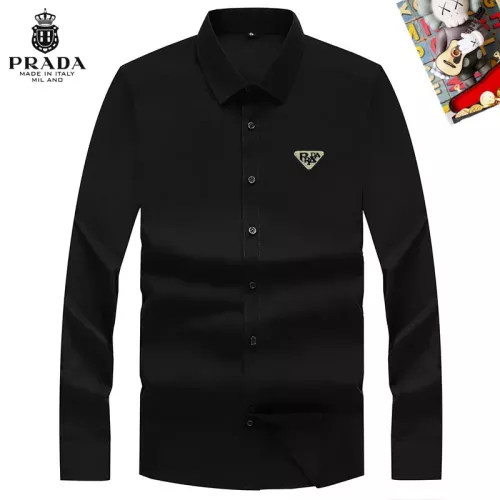 Prada Shirts Long Sleeved For Men #1298315 $40.00 USD, Wholesale Replica Prada Shirts