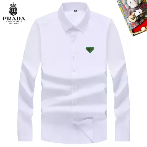 Prada Shirts Long Sleeved For Men #1298322 $40.00 USD, Wholesale Replica Prada Shirts