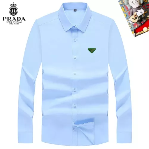 Prada Shirts Long Sleeved For Men #1298324 $40.00 USD, Wholesale Replica Prada Shirts